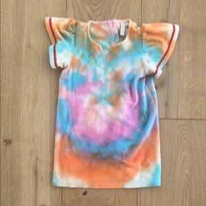 Janie and Jack Colorful Tie-Dye Kids Terry dress 4
